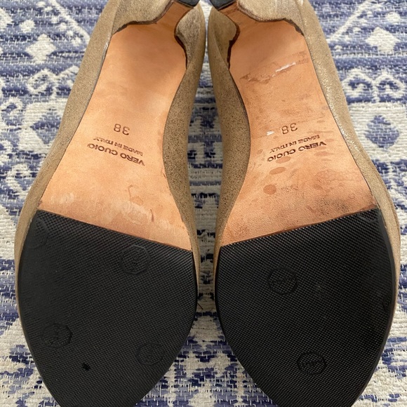 Katie Lombardo peep toe stilettos. Sz 38 - Picture 4 of 6